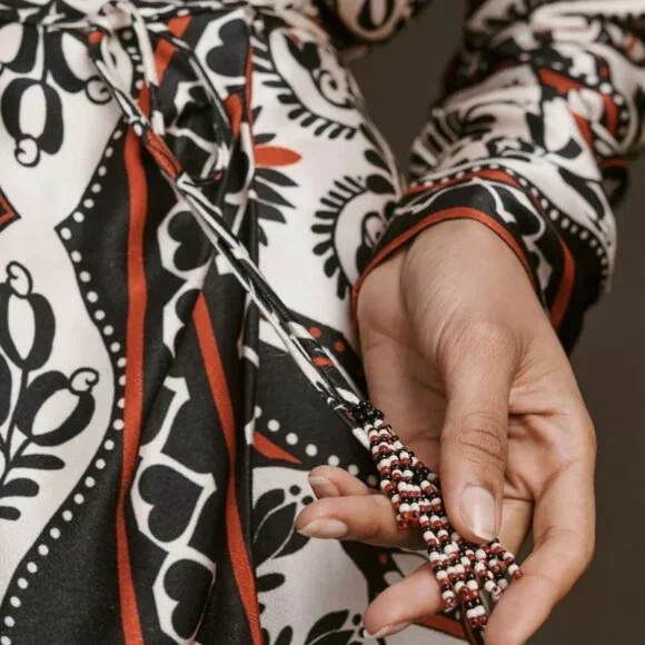 NWOT Farm Rio Passion Scarf Wrap Mini Dress XXS $215 - Picture 11 of 15